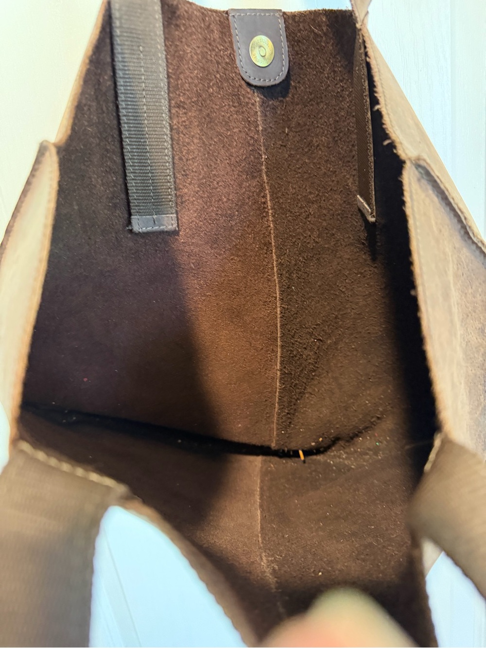 Classic Brown Leather Tote Bag - Unbranded - Picture 2 of 6